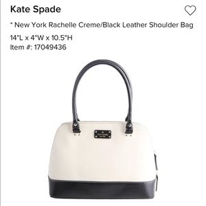 Kate Spade black and cream purse